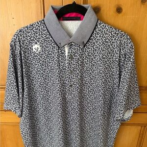 Greyson Black and White Polo Shirt